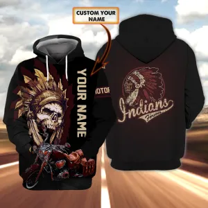 Custom Name-Hoodie-Indians Forever-HTV