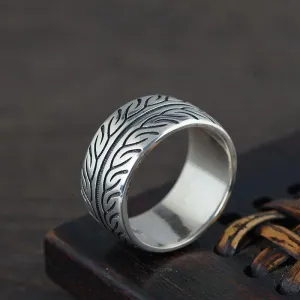 Cycolinks 925 Sterling Silver Vintage Tire ring