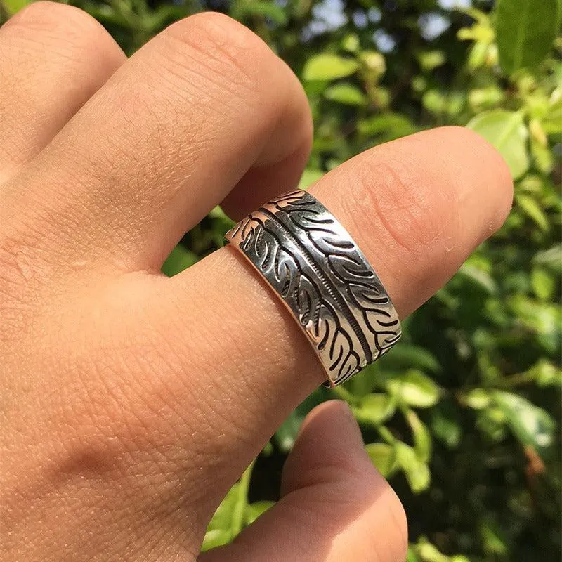 Cycolinks 925 Sterling Silver Vintage Tire ring