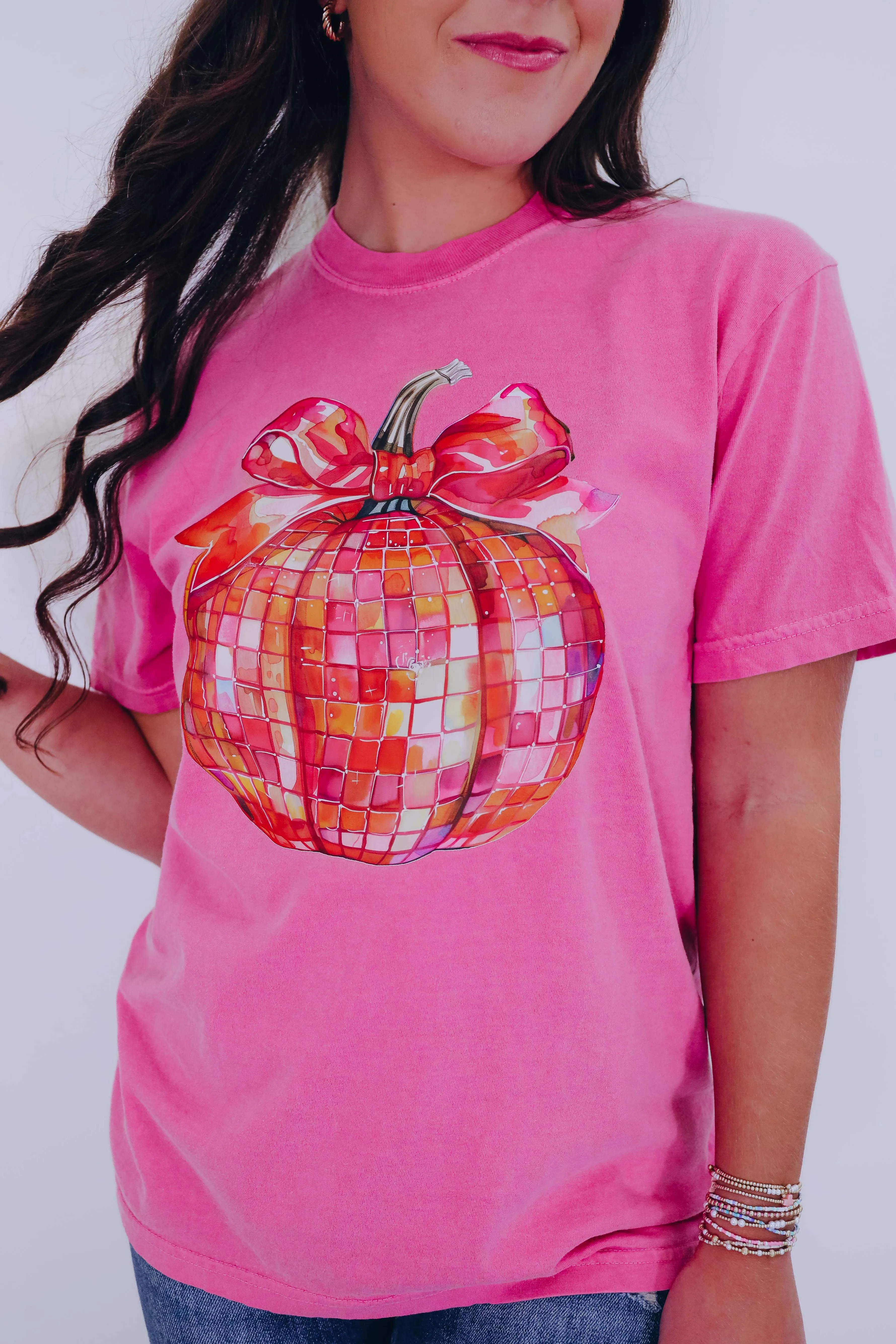 Disco Pumpkin Comfort Colors Graphic Tee S-2X