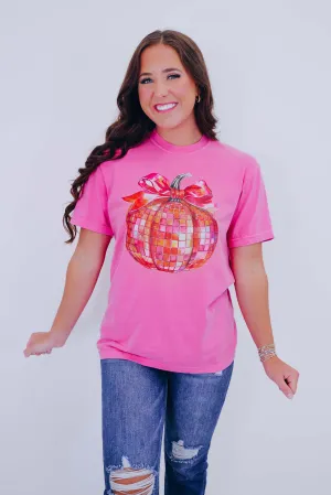 Disco Pumpkin Comfort Colors Graphic Tee S-2X