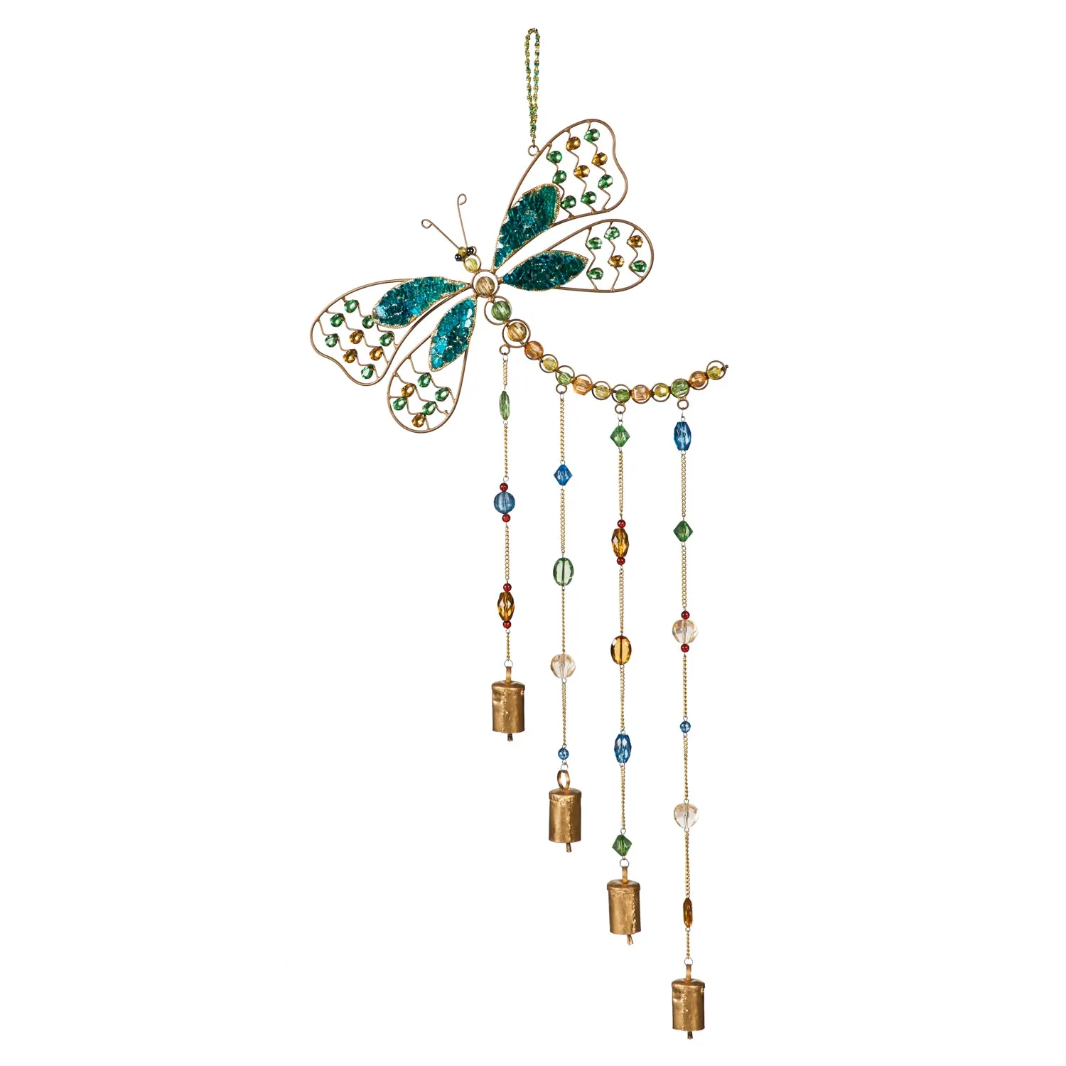Dragonfly Design Beaded Wind Chime,2wc1809