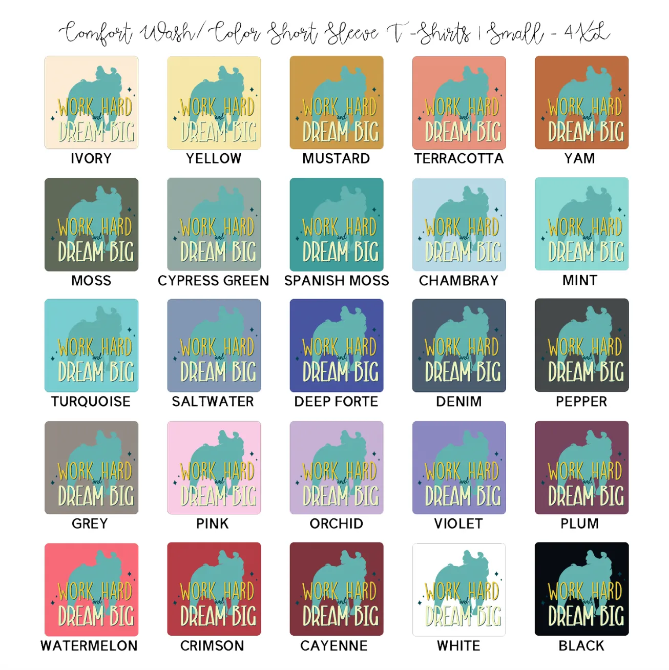 Dream Big Pig ComfortWash/ComfortColor T-Shirt (S-4XL) - Multiple Colors!