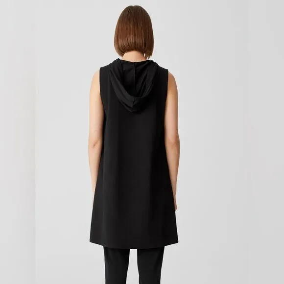 Eileen Fisher | Traceable Organic Cotton Jersey Hooded Dress Size XS