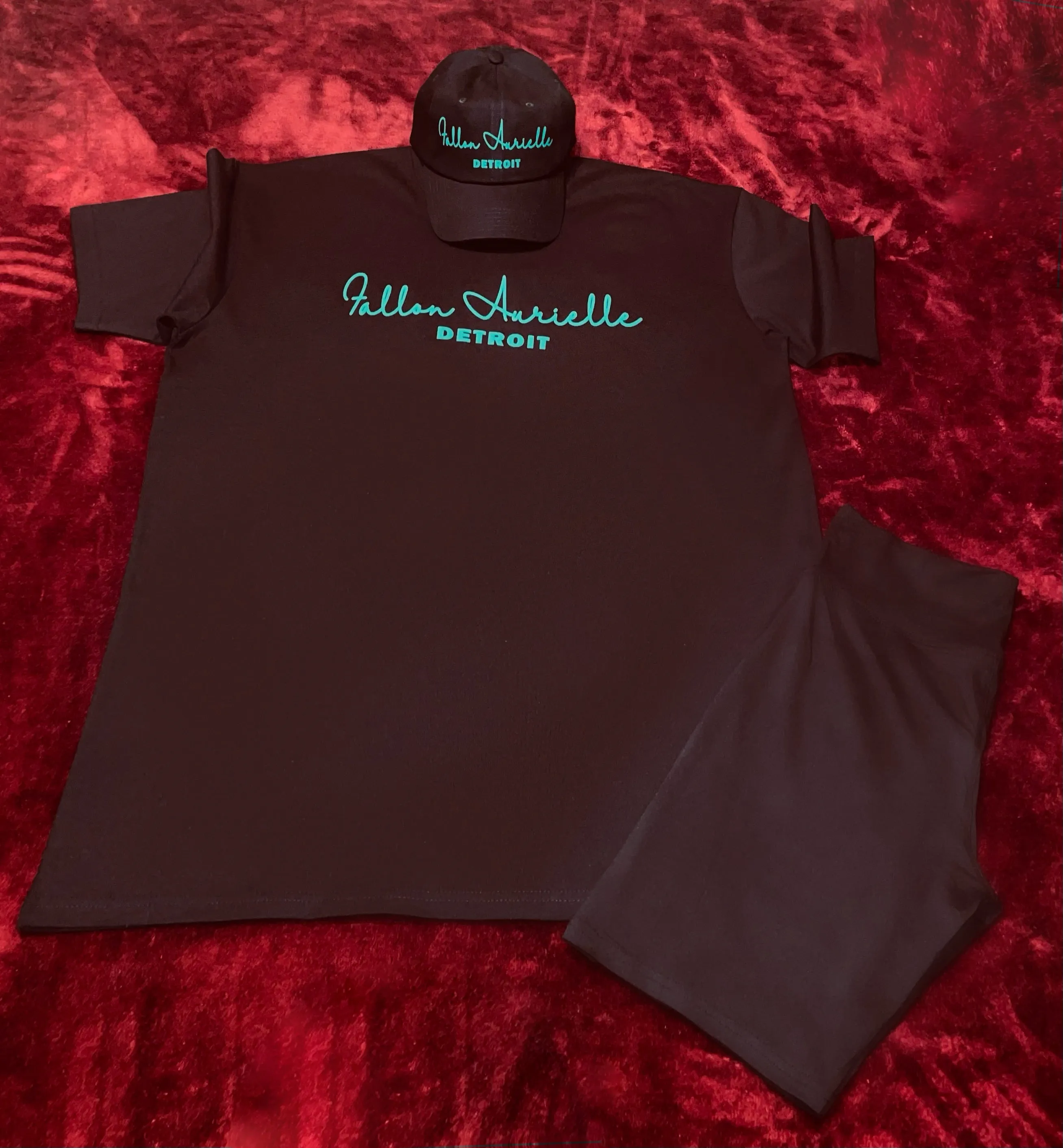 Fallon Aurielle Unisex Signature Detroit Rep Yo Set T-Shirt (Black & Hunter Green)