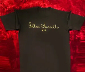 Fallon Aurielle Unisex Signature VIP T-Shirt (Black & Gold)