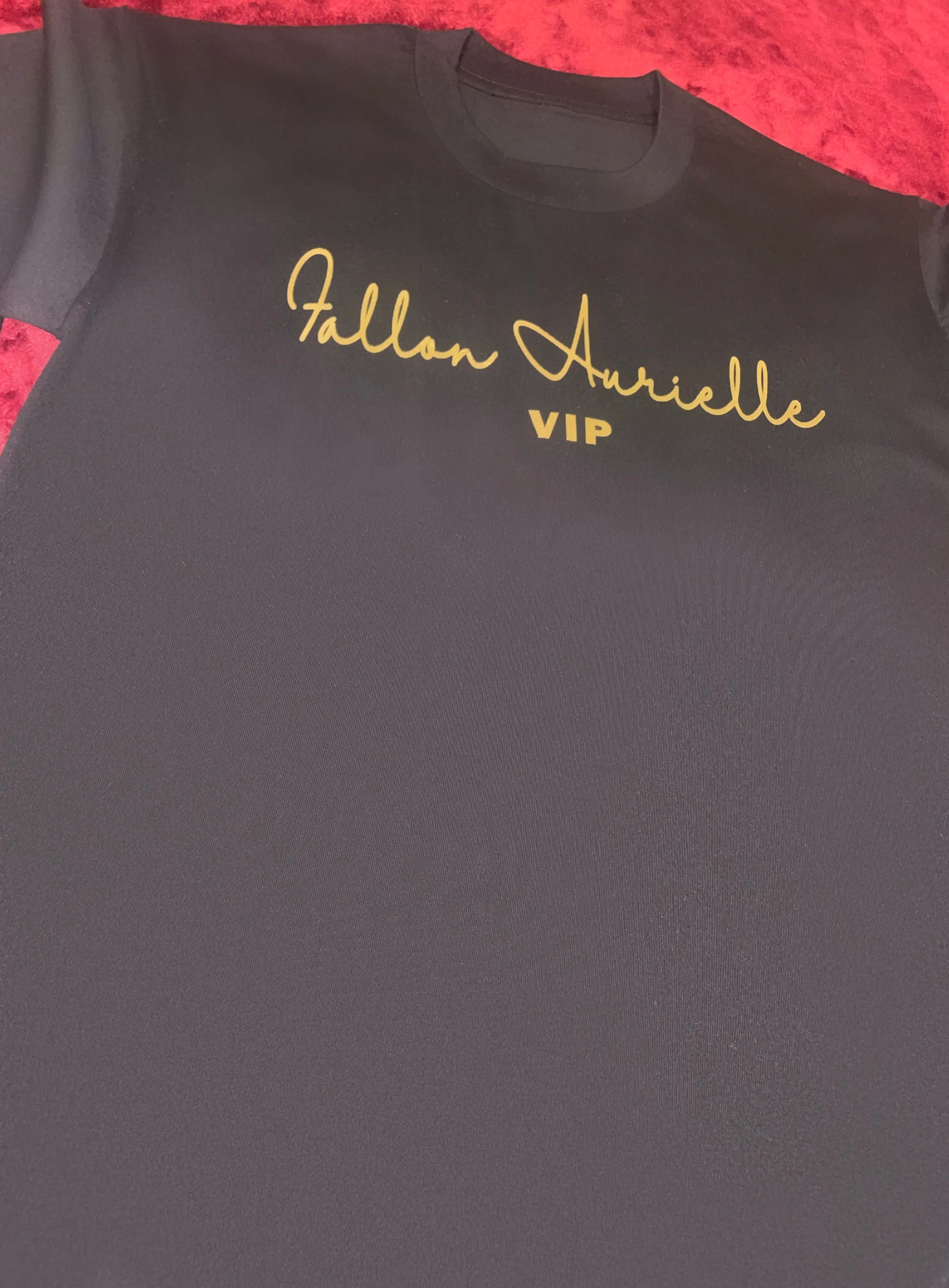 Fallon Aurielle Unisex Signature VIP T-Shirt (Black & Gold)