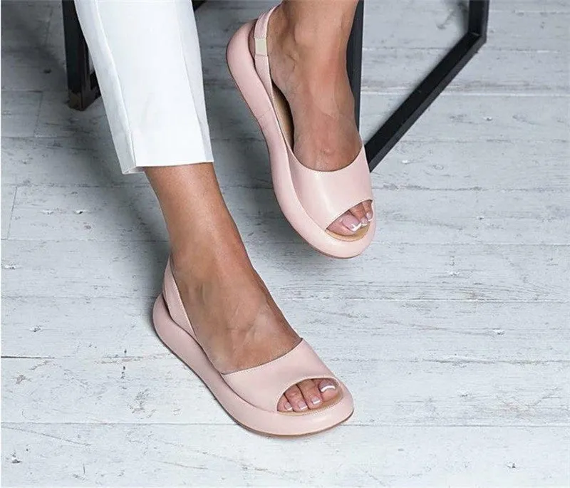 Fashion Fish Mouth Flat Sandals Women Europe and America