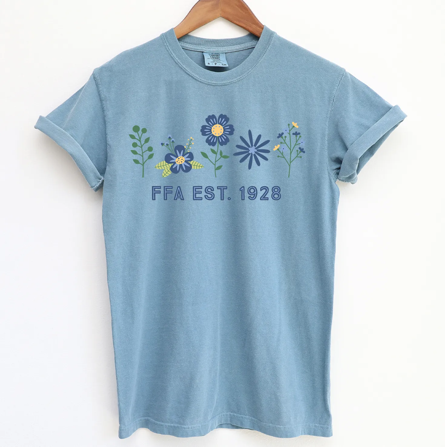 FFA Flower est. 1928 ComfortWash/ComfortColor T-Shirt (S-4XL) - Multiple Colors!