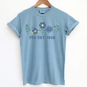 FFA Flower est. 1928 ComfortWash/ComfortColor T-Shirt (S-4XL) - Multiple Colors!