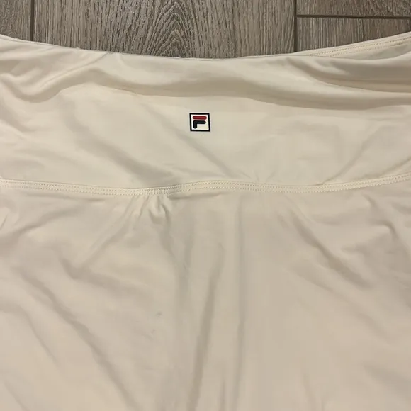 Fila Women's Heritage Skirt - Ecru/Navy - Skort w/spandex shorts Tennis/Golf - S