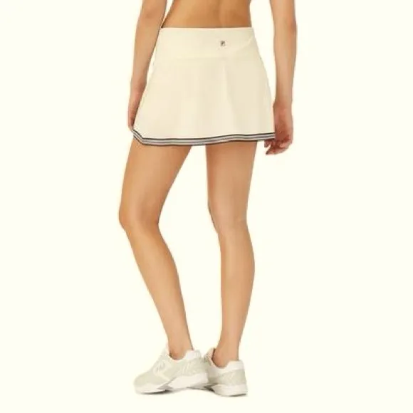 Fila Women's Heritage Skirt - Ecru/Navy - Skort w/spandex shorts Tennis/Golf - S