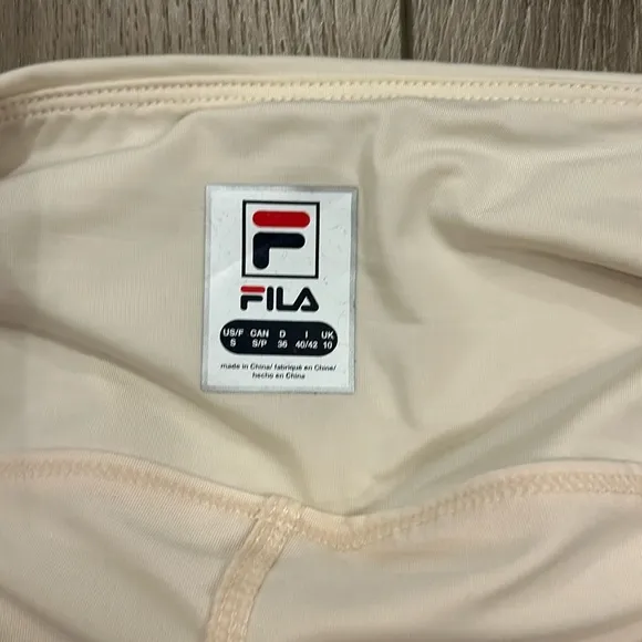 Fila Women's Heritage Skirt - Ecru/Navy - Skort w/spandex shorts Tennis/Golf - S