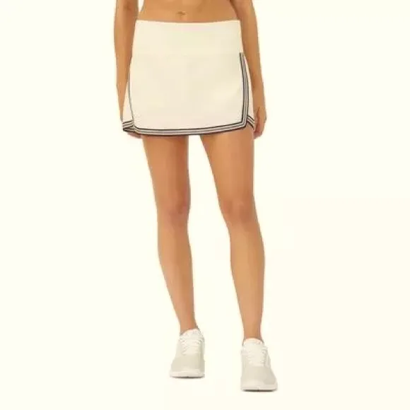 Fila Women's Heritage Skirt - Ecru/Navy - Skort w/spandex shorts Tennis/Golf - S