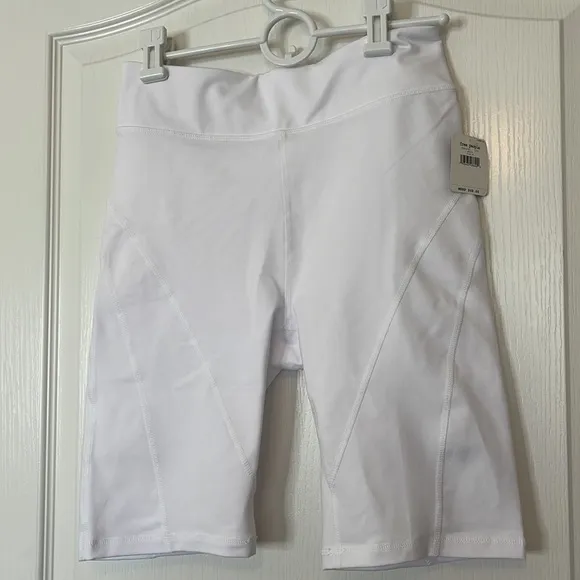 Free People Movement White Biker Baby Shorts Medium NWT