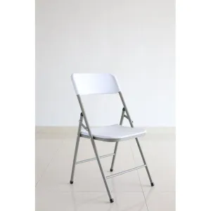 Garden Collection White Party Folding Chair