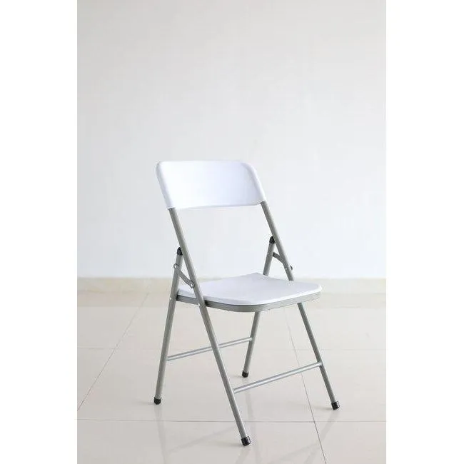 Garden Collection White Party Folding Chair