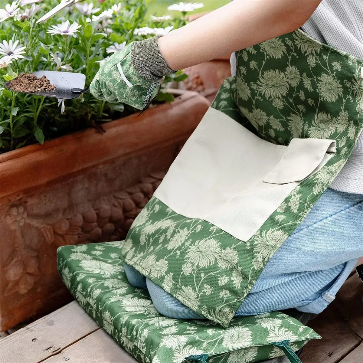 Garden Knee Pad With Trowel And Glove|Garden Kneeling Pad With Handles