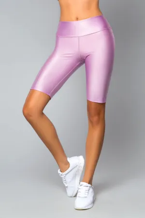 Glossy Quartz Biker Shorts