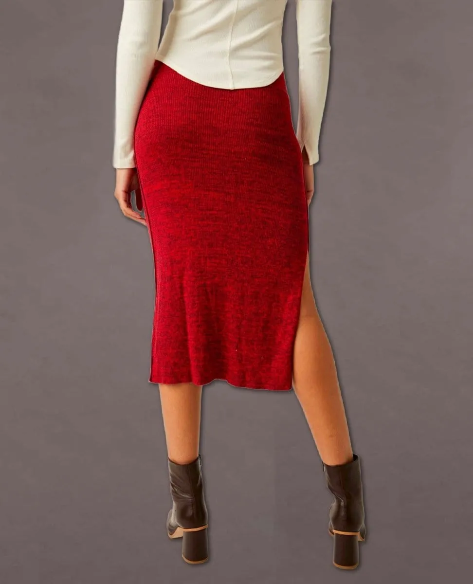 Golden Hour Midi Skirt Mullberry
