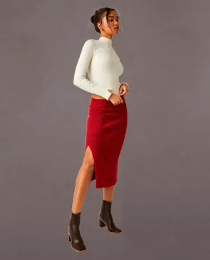 Golden Hour Midi Skirt Mullberry