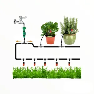 GRO Pre-Assembled Patio Drip Irrigation System for 15 Plants