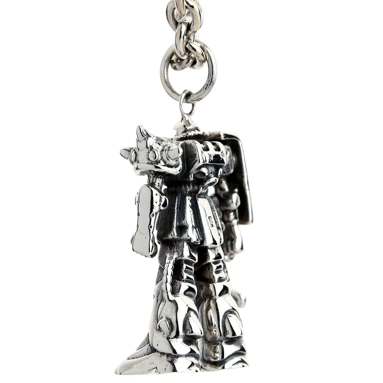 Gundam Zaku Sterling Silver Transformers Robot Pendant Necklace