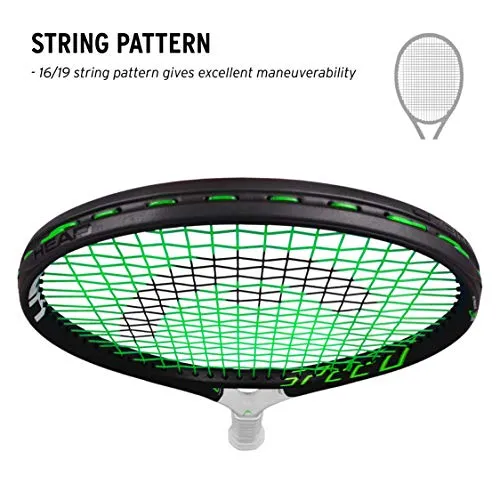 HEAD IG Speed 26 Graphite Composite Tennis Racquet | Strung | for Juniors - Both Beginners & Intermediate