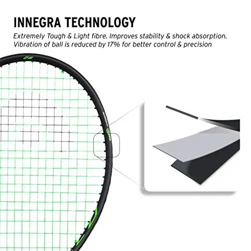 HEAD IG Speed 26 Graphite Composite Tennis Racquet | Strung | for Juniors - Both Beginners & Intermediate