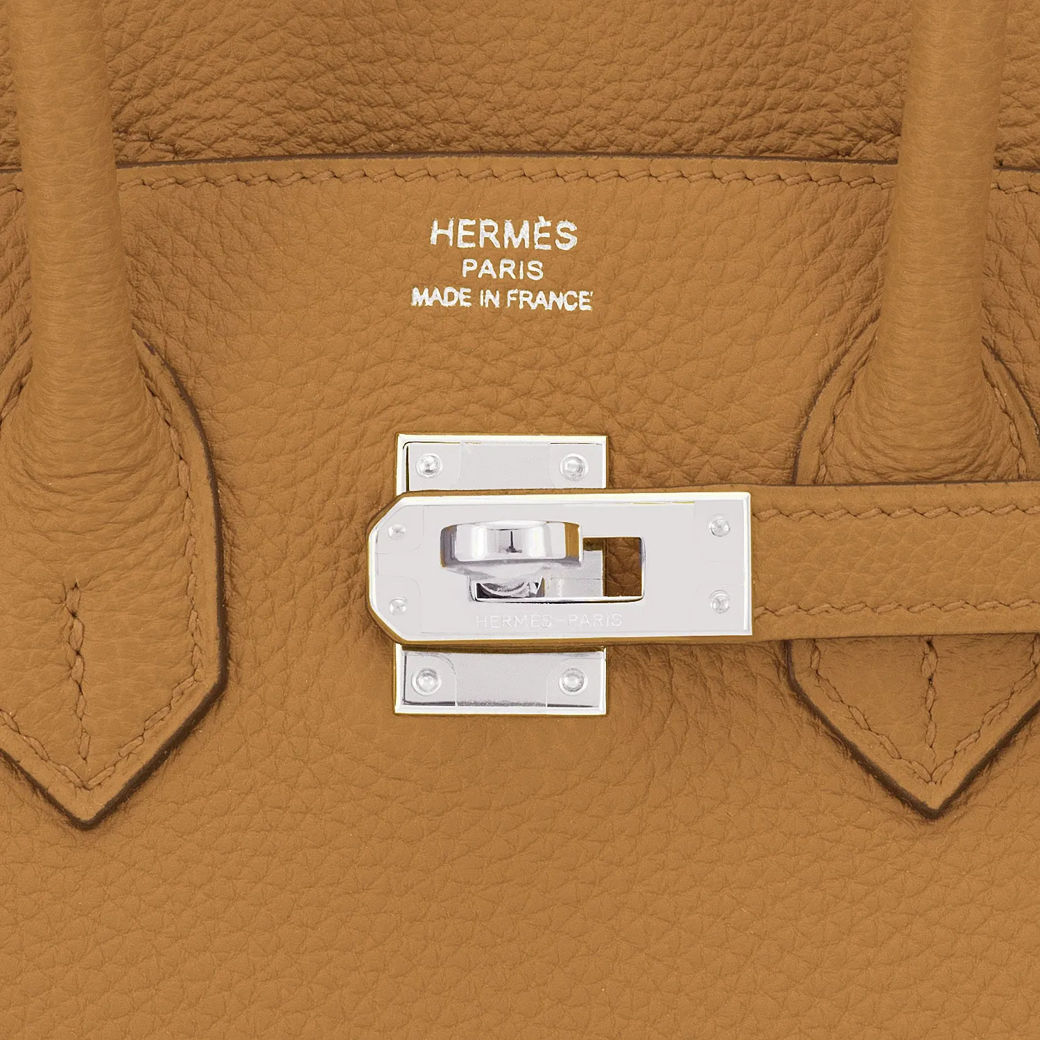 Hermes Birkin 25cm Bronze Dore TogoGold Tan Bag Palladium Bag