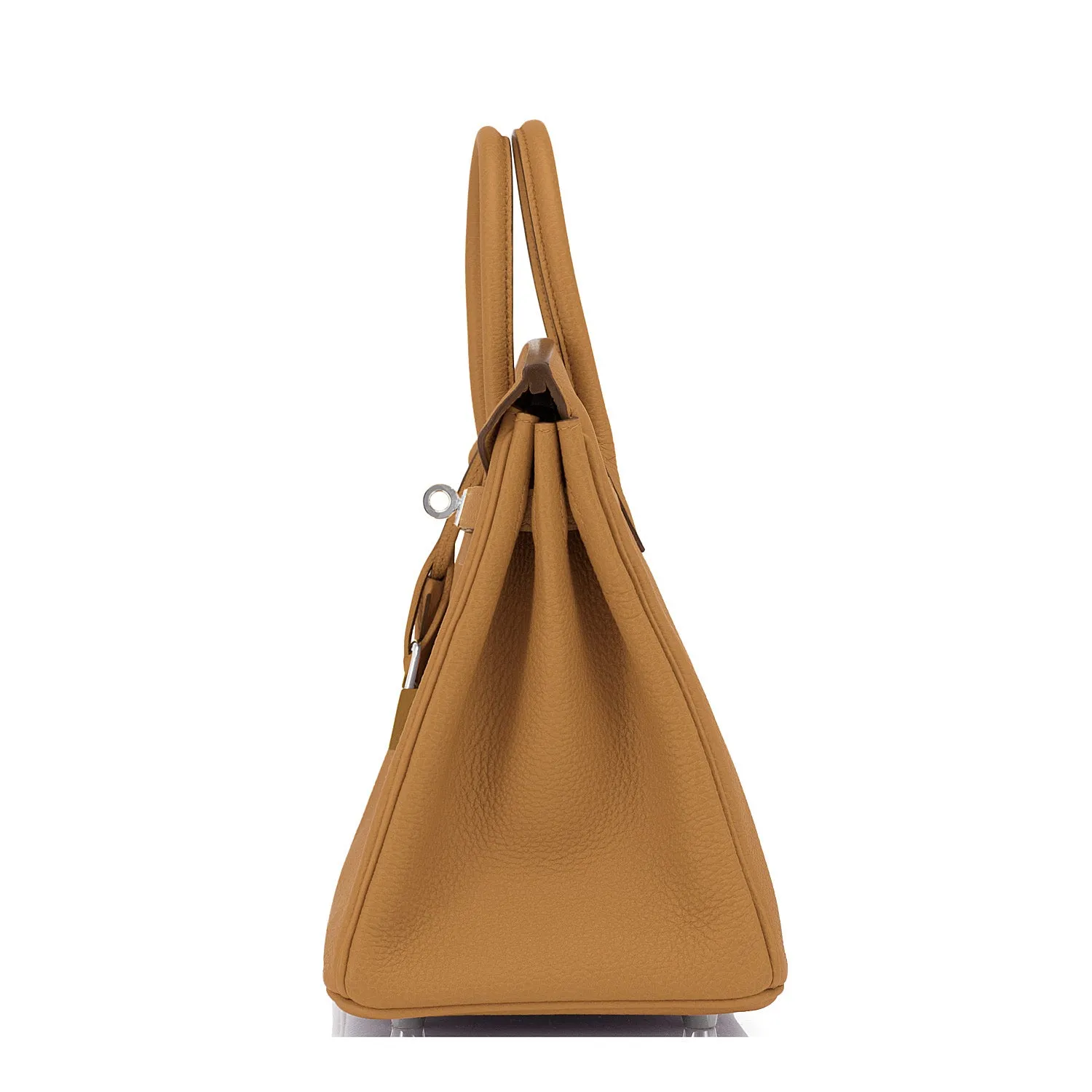 Hermes Birkin 25cm Bronze Dore TogoGold Tan Bag Palladium Bag
