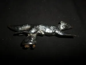 Hood Ornament Chrome Running Fox