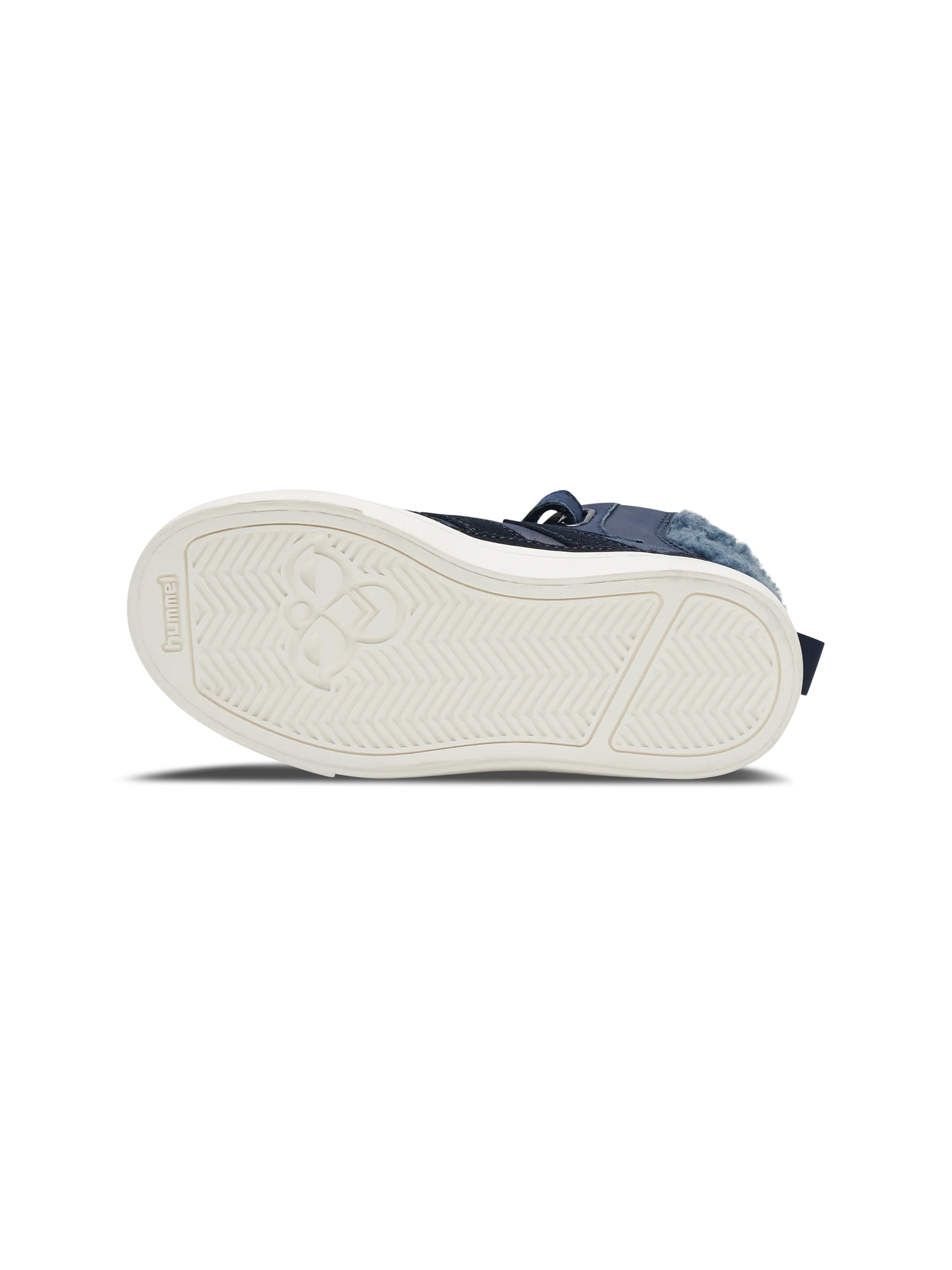 Hummel Stadil Winter Blue Leather Junior High top Trainers