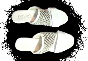 Italian Shoemakers White High Heel Sandals (Size 8.5) - new without tags