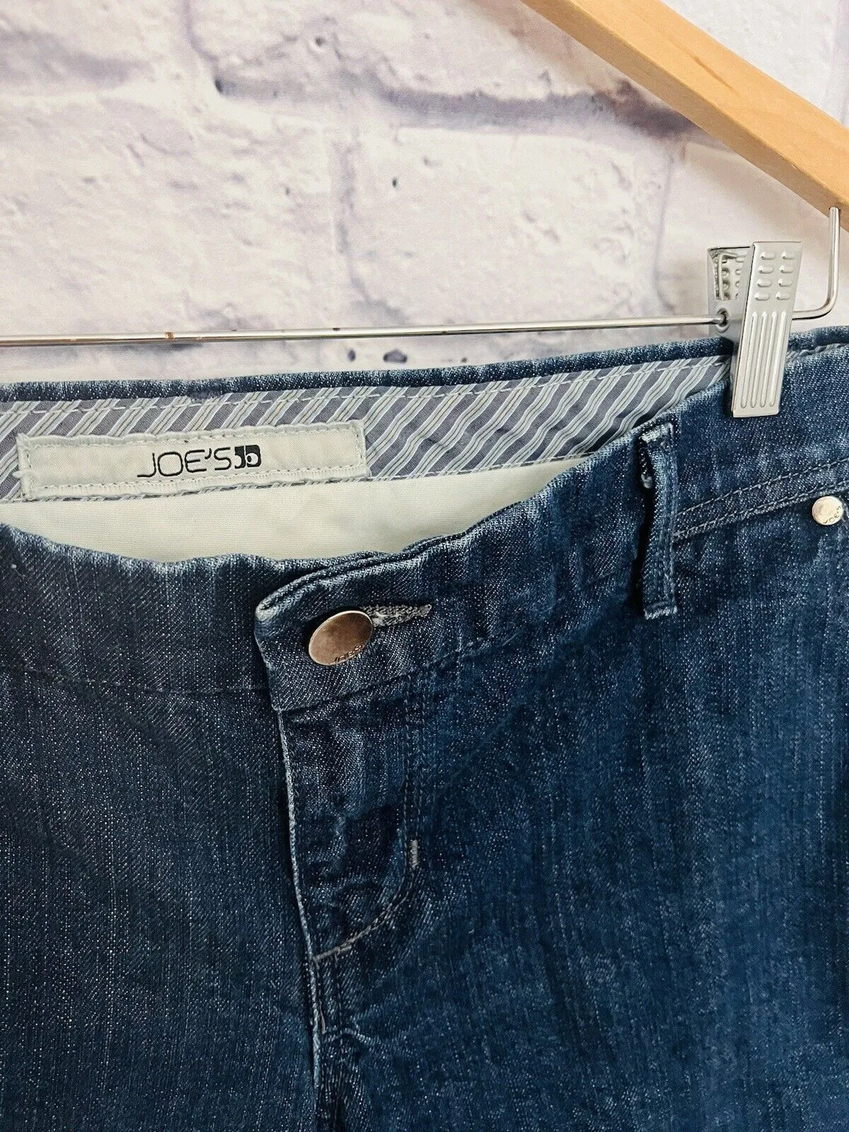 JOE’S Womens Jean Denim Shorts Knee Length Size 28W Dark Color