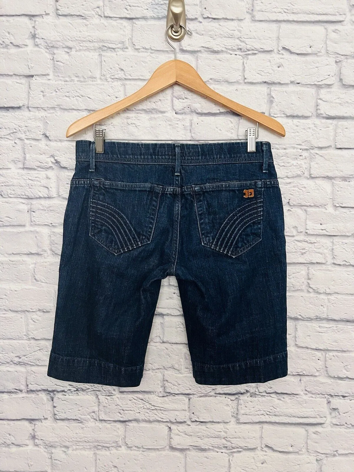 JOE’S Womens Jean Denim Shorts Knee Length Size 28W Dark Color