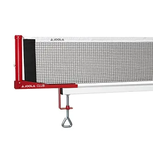 JOOLA Club Competition Table Tennis Net and Post Set  - Portable and Easy Setup 72" Regulation Size Ping Pong Screw On Clamp Net