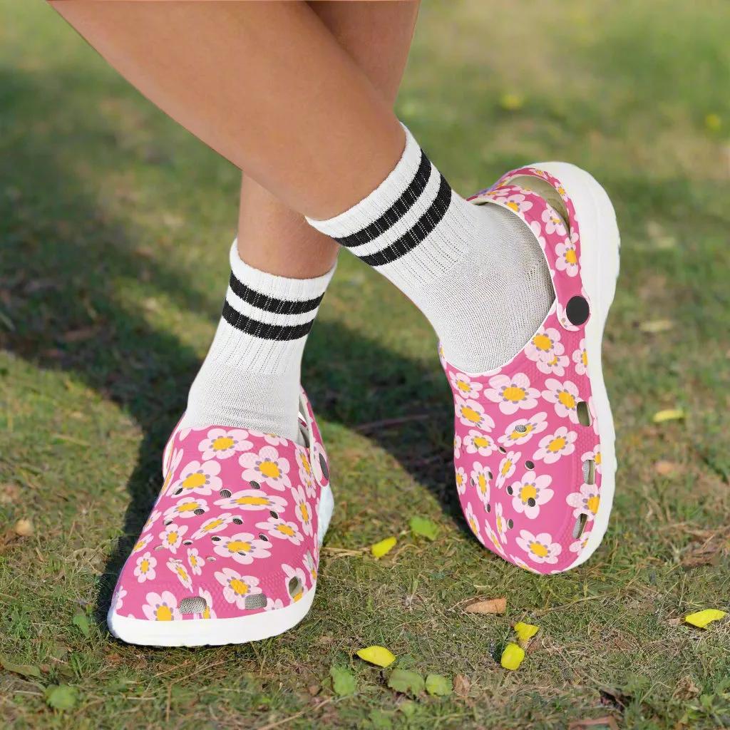Kids' Floral EVA Foam Clogs - Comfortable Summer Footwear