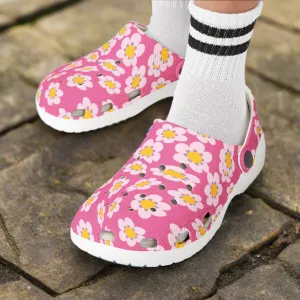 Kids' Floral EVA Foam Clogs - Comfortable Summer Footwear