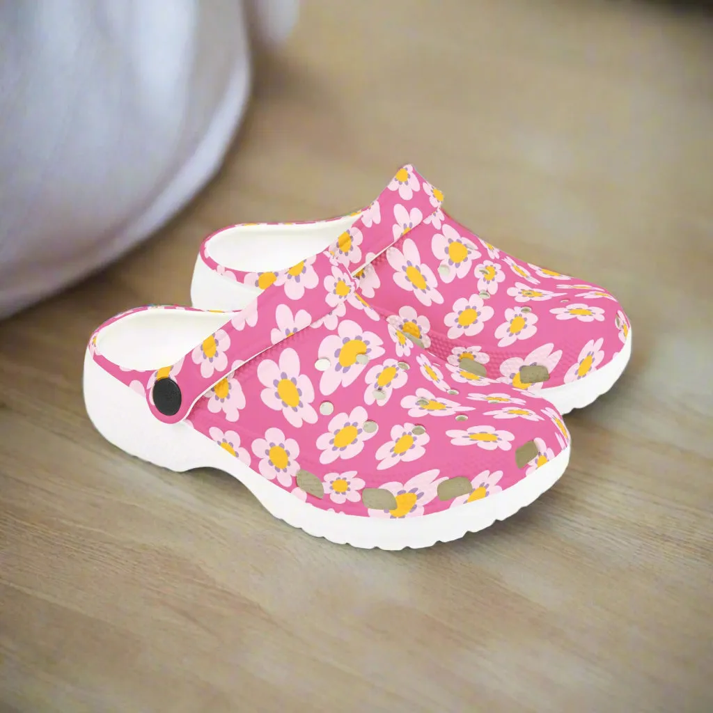 Kids' Floral EVA Foam Clogs - Comfortable Summer Footwear