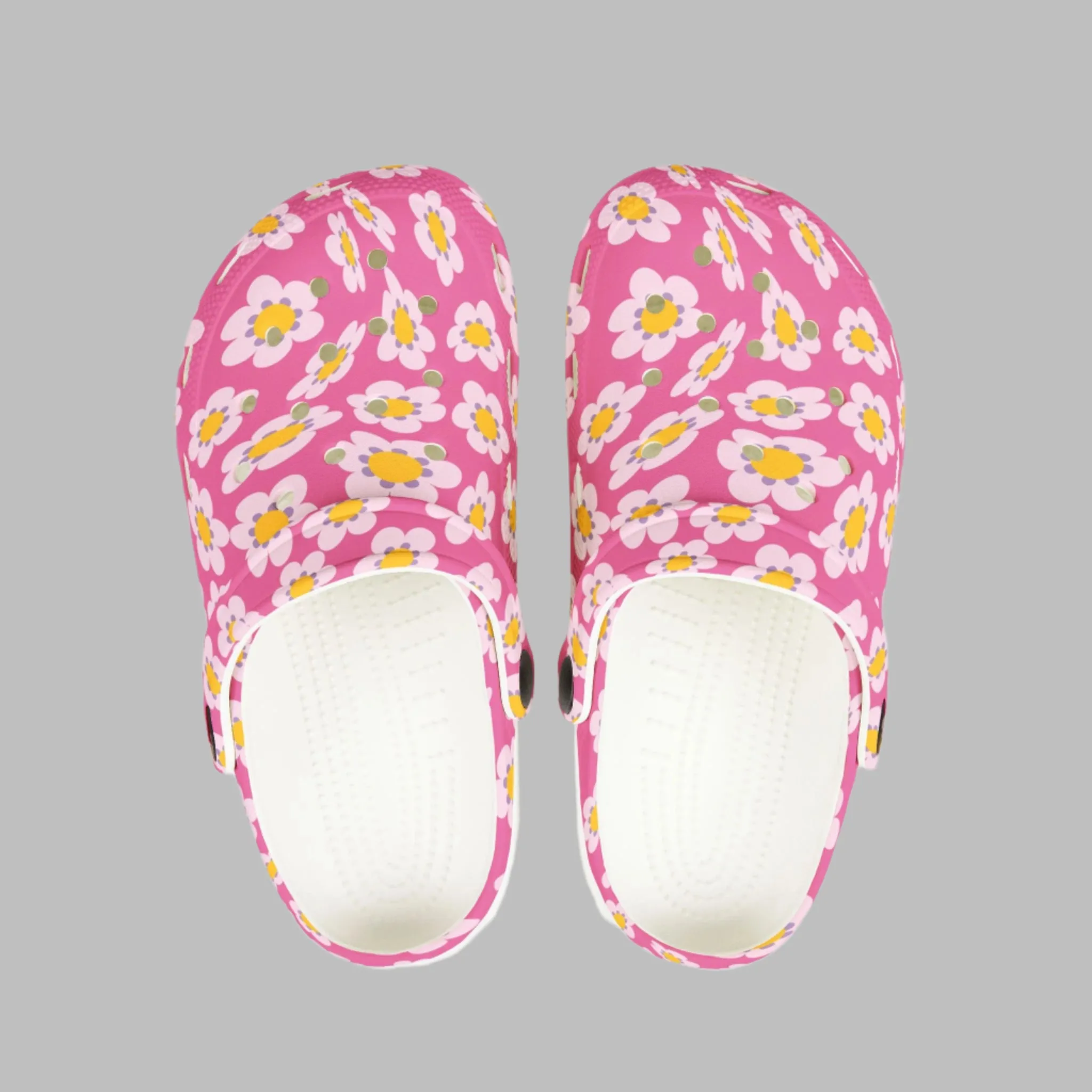 Kids' Floral EVA Foam Clogs - Comfortable Summer Footwear