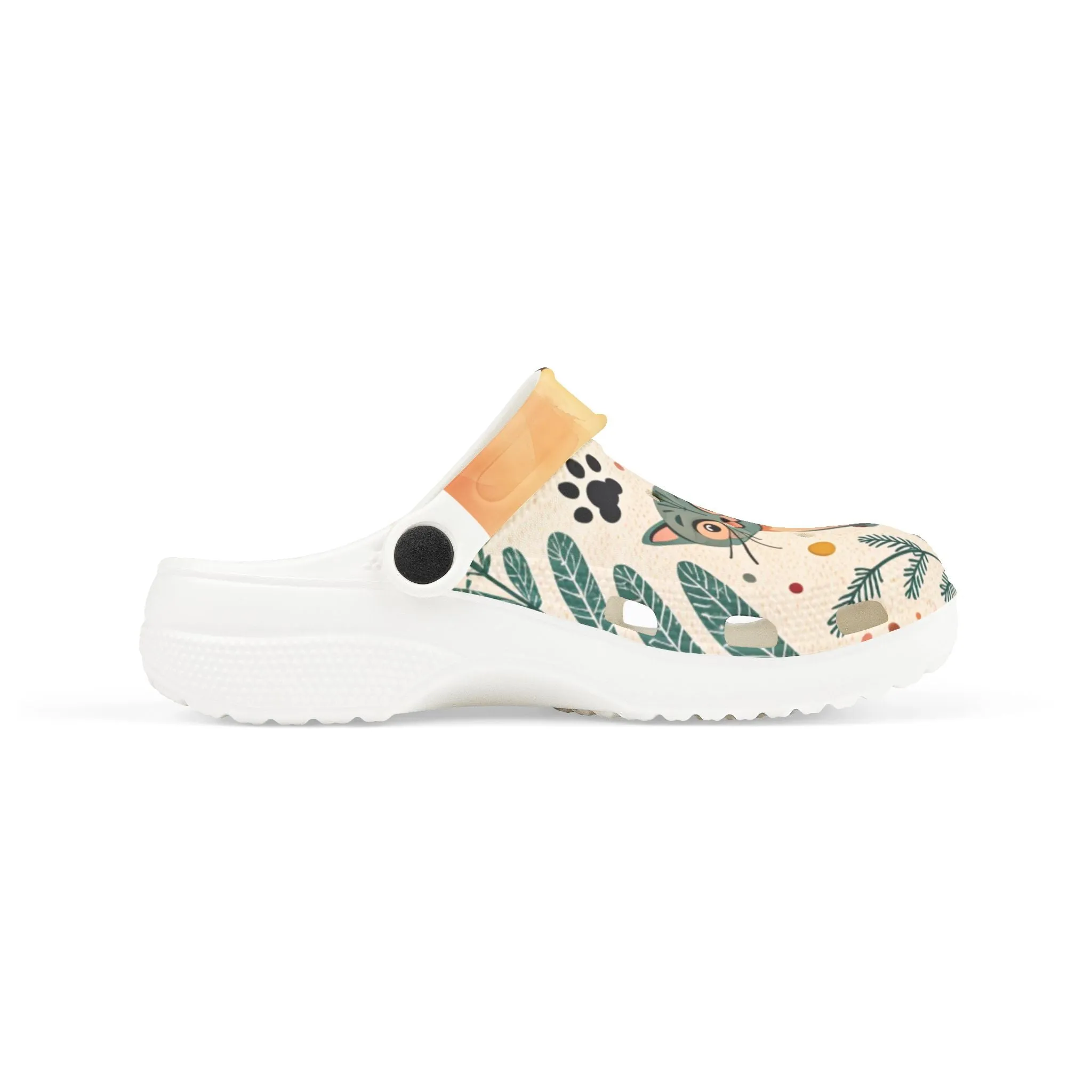 Kids' Nature-Inspired EVA Foam Clogs with Fun Cat Design