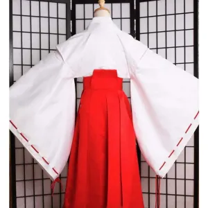 Kikyo - Full Set Cosplay Costume Inuyasha Japanese Kimono
