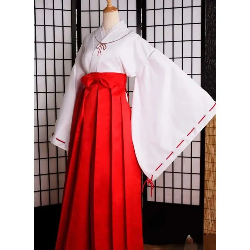 Kikyo - Full Set Cosplay Costume Inuyasha Japanese Kimono