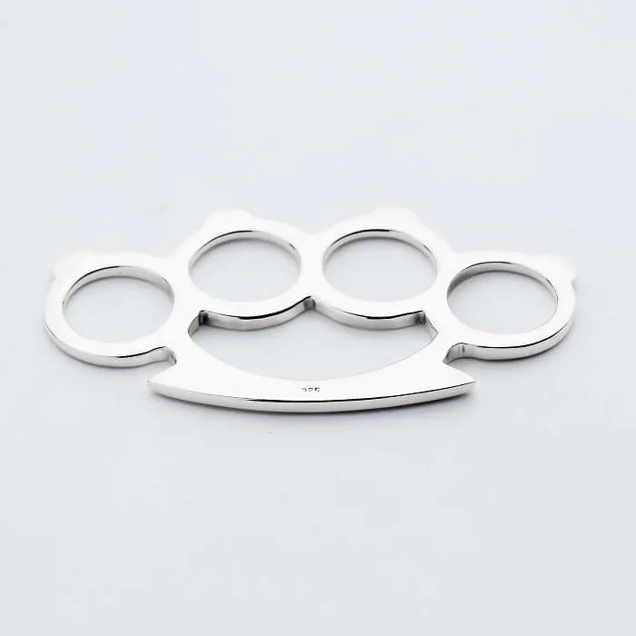 Knuckle Duster Sterling Silver Biker Pendant
