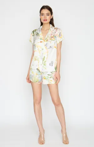 La Boheme White Short PJ Set