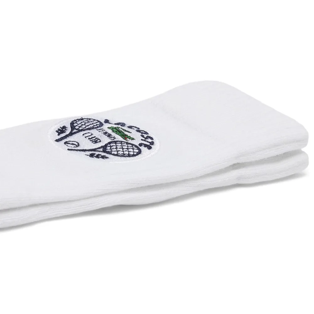 Lacoste Men's Sport Tennis 1 Pack Socks - White