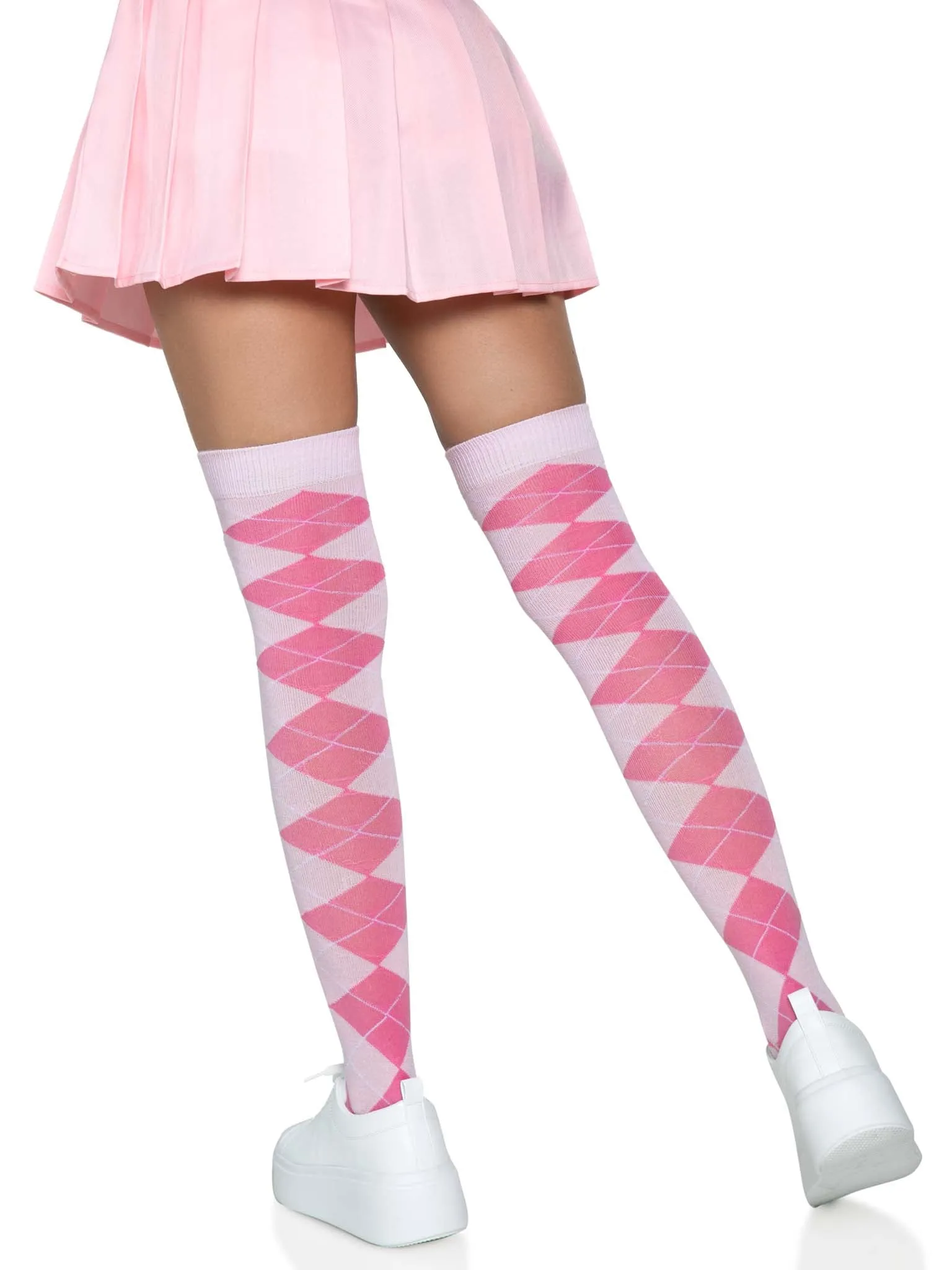 Leg Avenue Argyle Knit Over The Knee Socks 6627