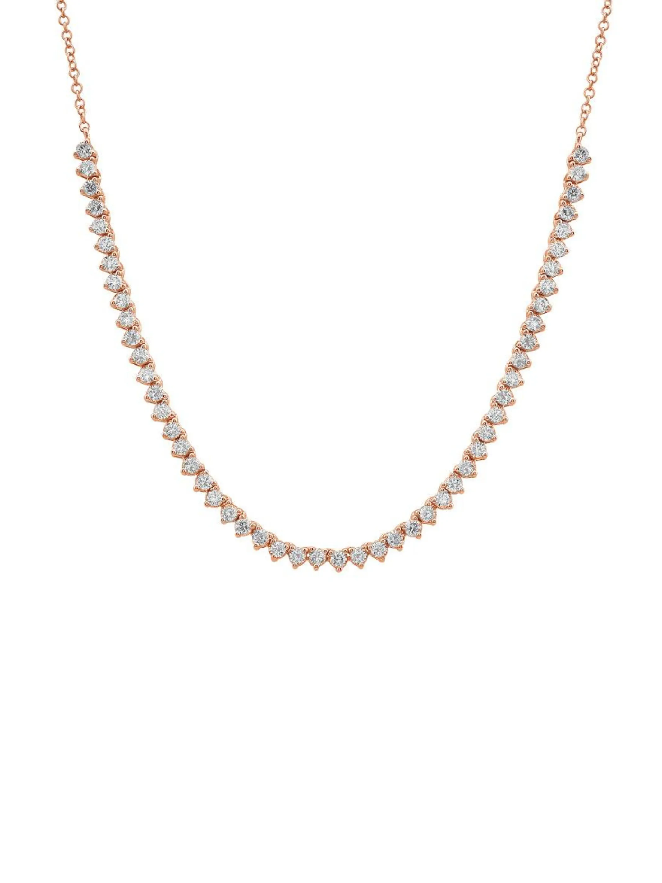 LeMel Diamond Tennis Chain Necklace 14K