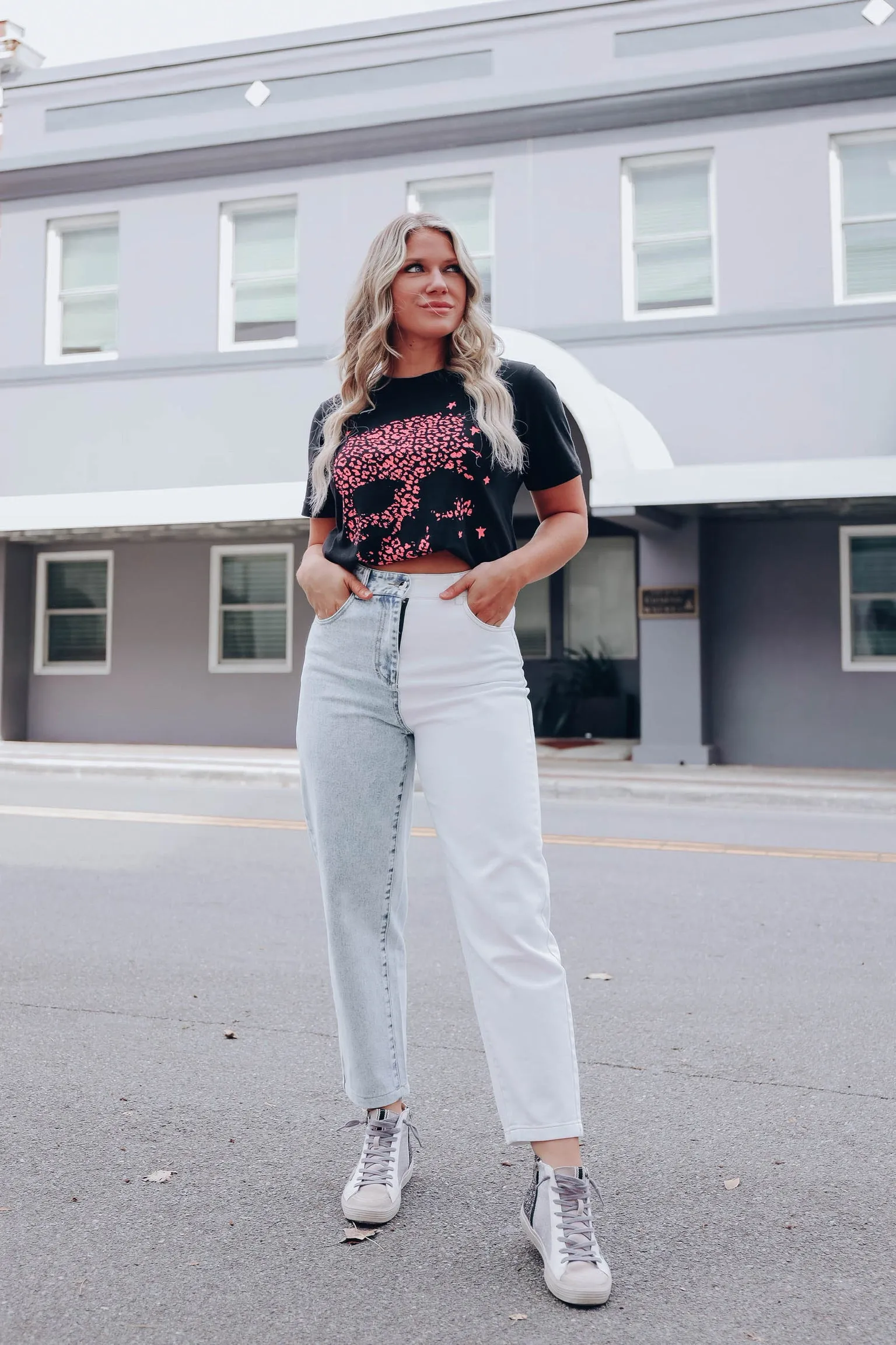 Leopard Skull Graphic Tee